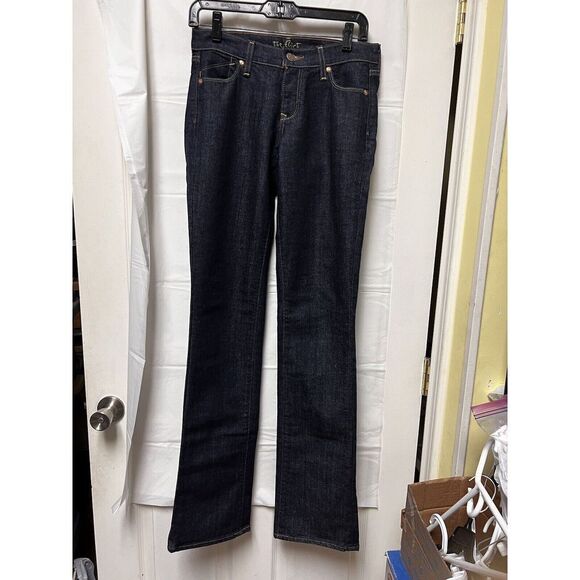 Old Navy The Flirt Women Size 27 Waist Blue Dark Wash Stretch Denim Jean CGH-C - Picture 8 of 8